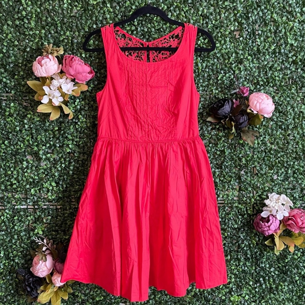 Moulinette Soeurs Lace Lattice Back Dress
